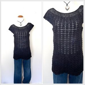 VTG Crochet Top [Black]